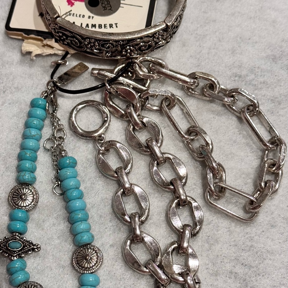 Idyllwind- Silver Turquoise 4 Bracelets - image 5